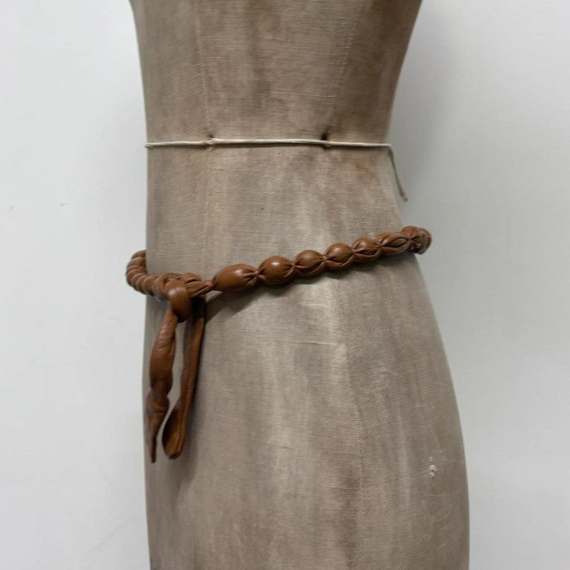 boho bubble leather belt