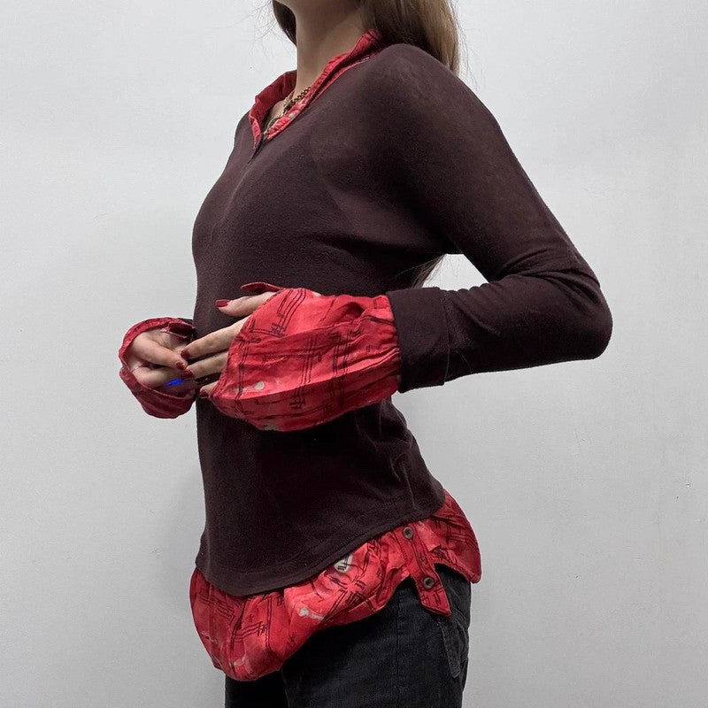 Floaty flare shirt blouse