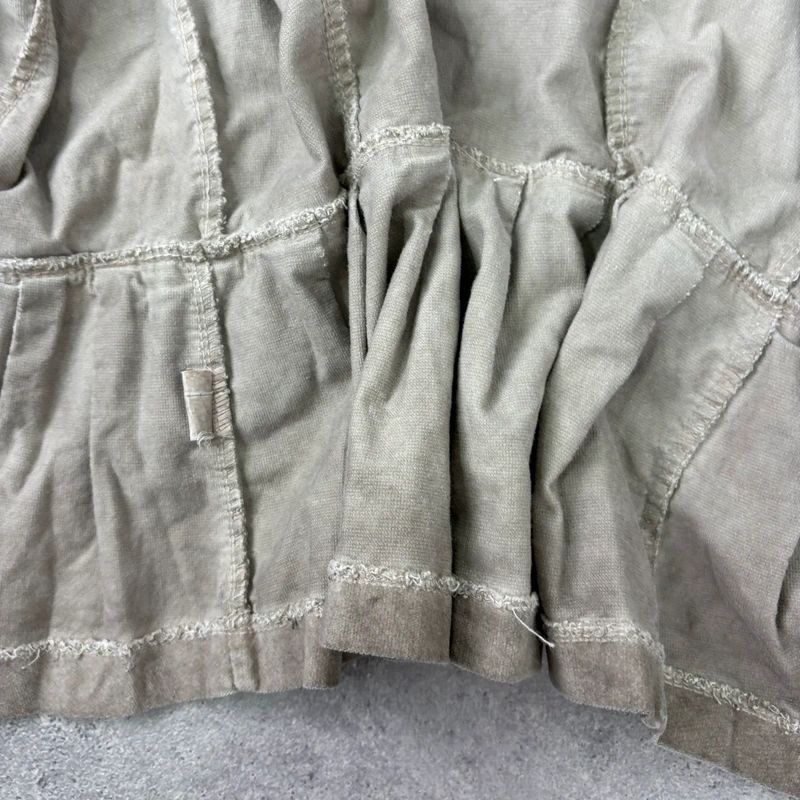khaki flared braided ribbon military napolionic jacket
