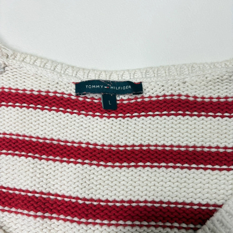 oversized slouchy striped knit jumper