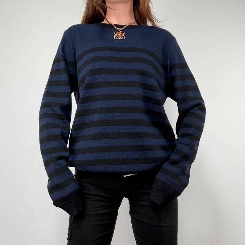 Ami Paris Striped Wool Jumper