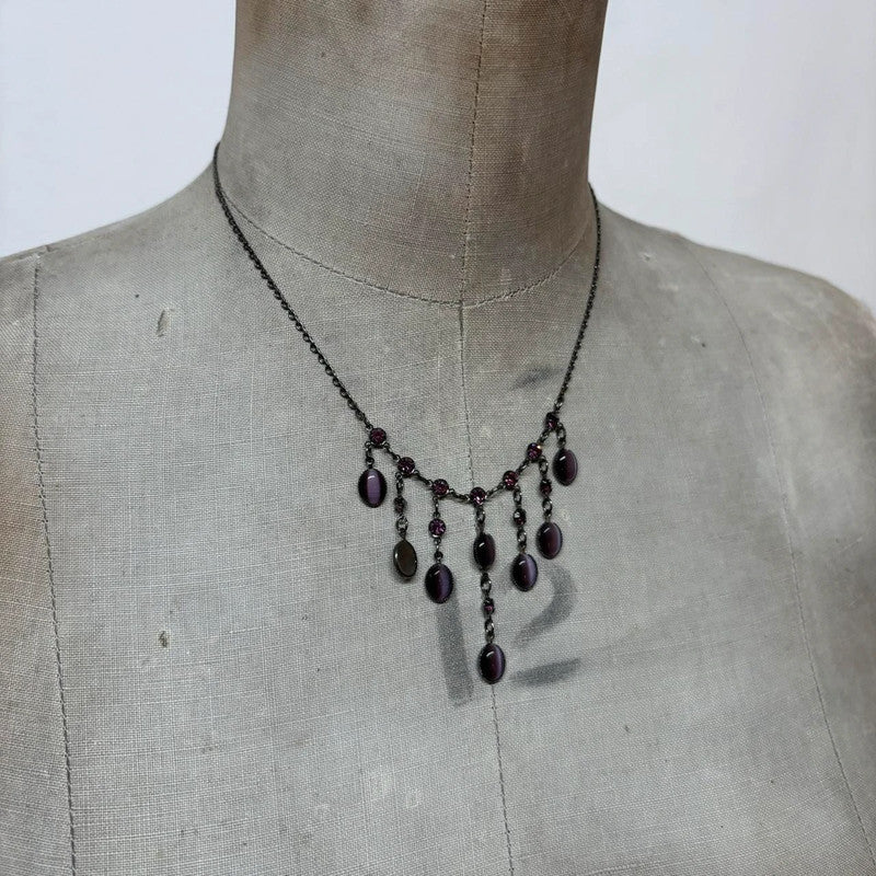 metal chandelier chain necklace