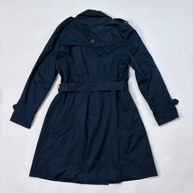 navy American vintage trench coat