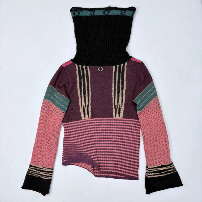 Save the Queen flared striped jumper