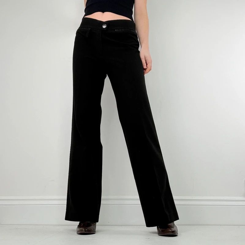 Black Cop Copine stretch waistband trouser