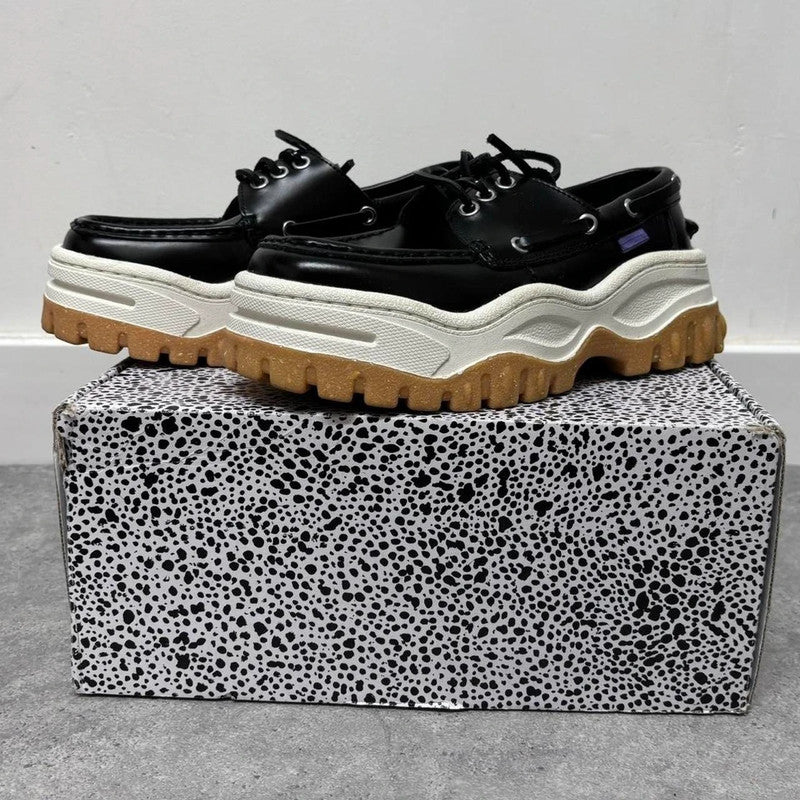 Eytys black Mykonos loafers platform shoes