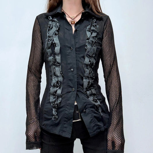 black lace Save the Queen shirt