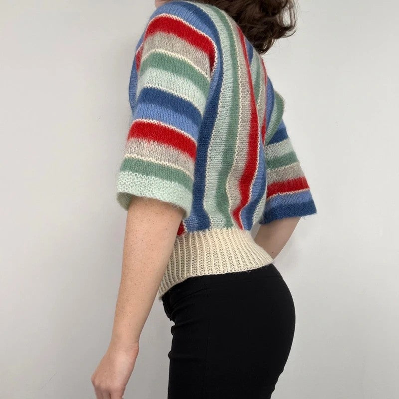 vintage 70s mohair flared jumper