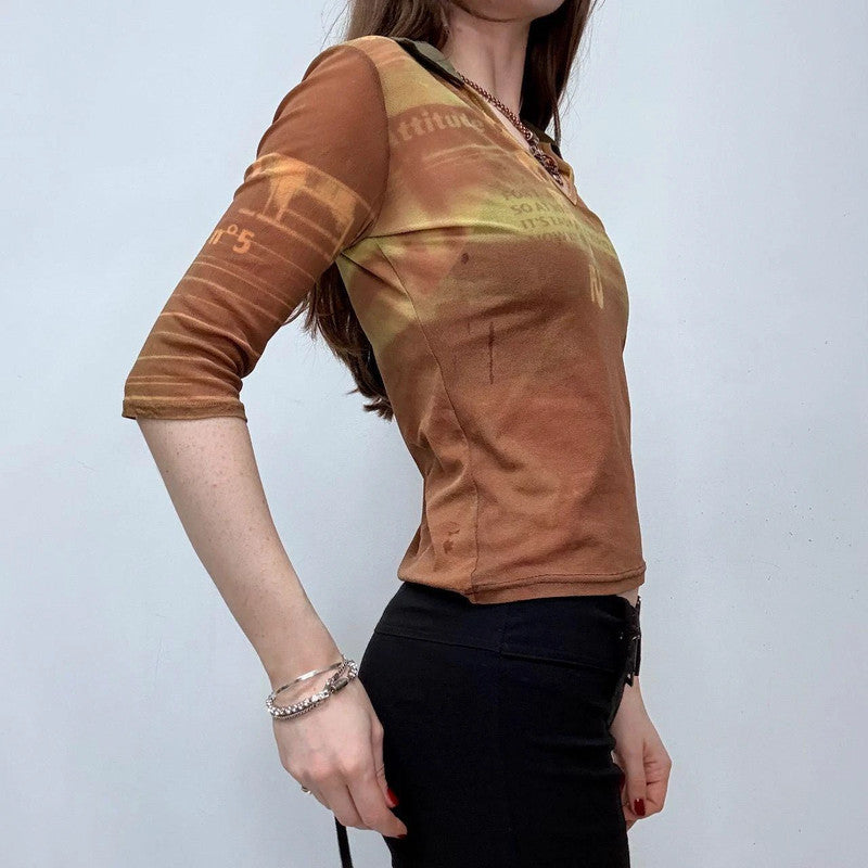 graphic cropped cop copine shirt