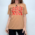 Jean Paul Gaultier brown graphic printed t-shirt
