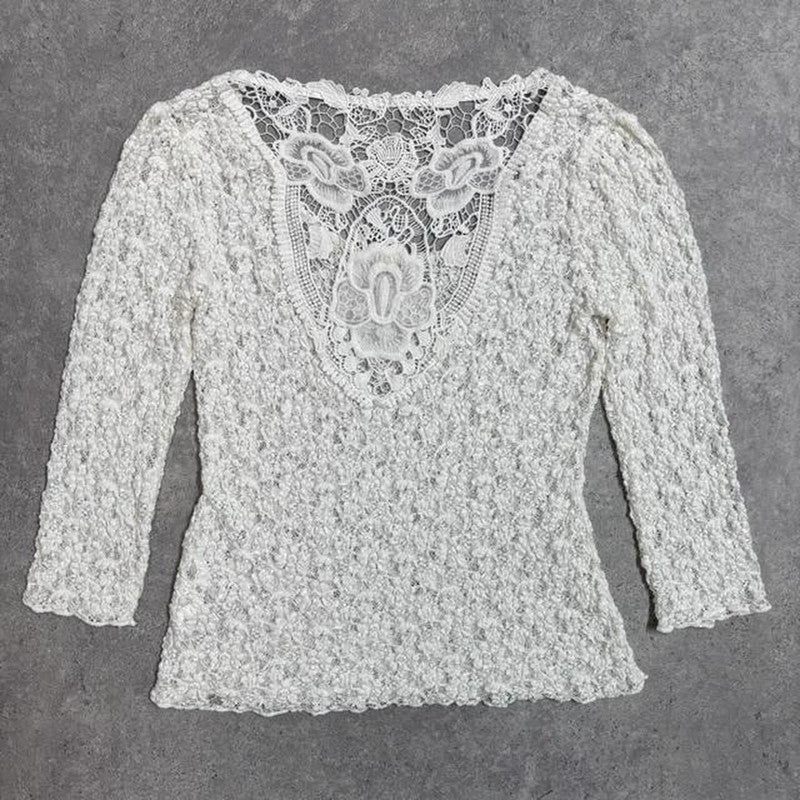 Coquette sheer lace top