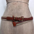 leather canvas riding belt