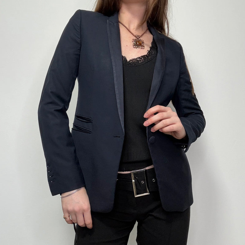 The Kooples Navy fitted blazer