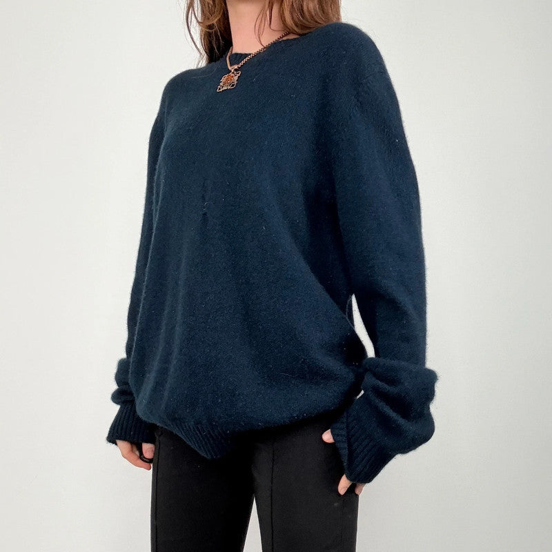 navy agnes b cashmere knitted jumper