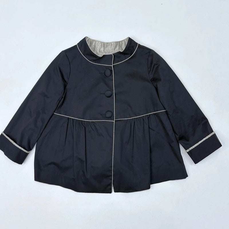 Black flared Maje peacoat