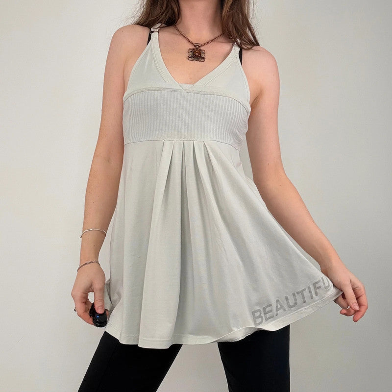 Cop copine pleated ribbed vest top