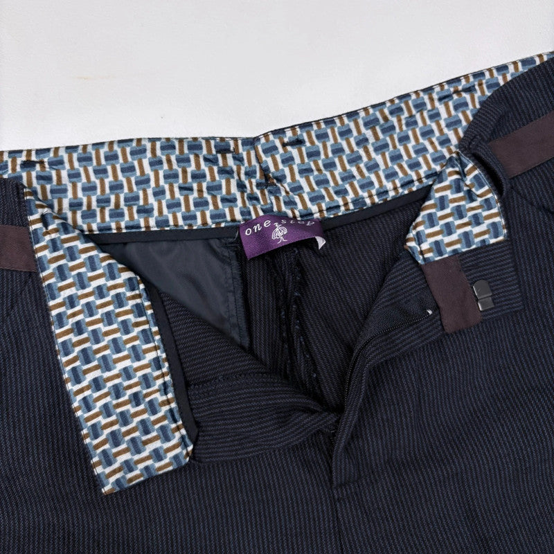 black gathered pleated trousers