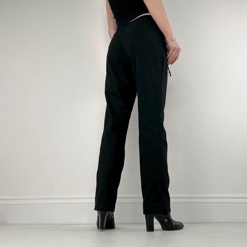 Black Cop Copine straight leg trousers