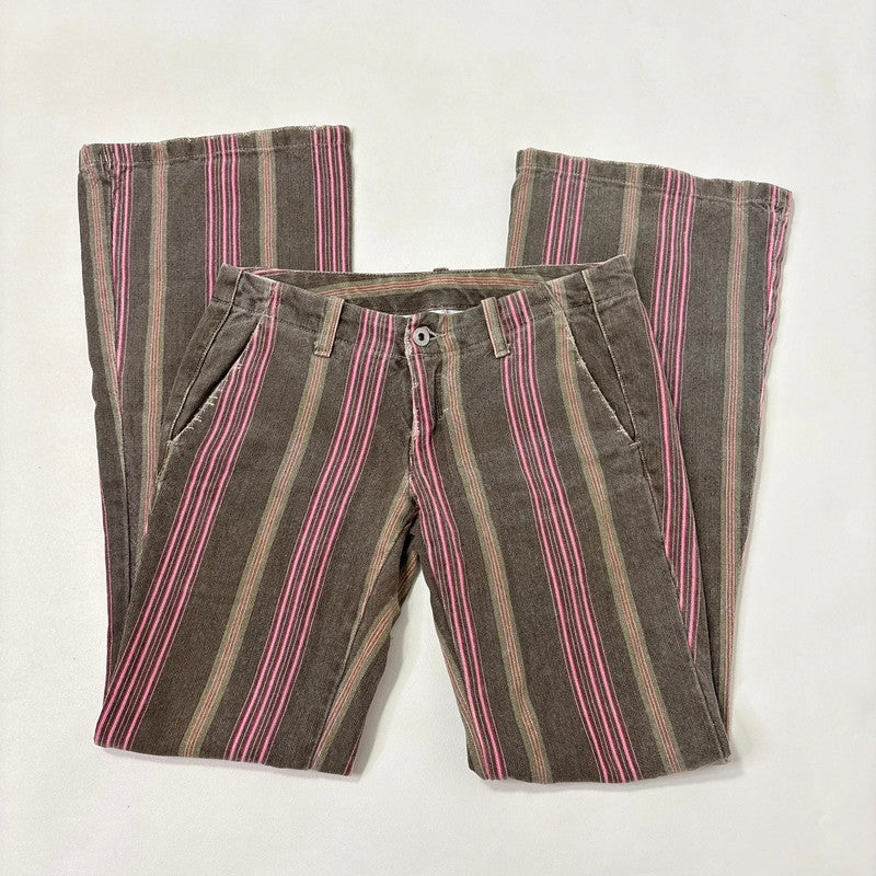 Diesel pinstripe flared jeans