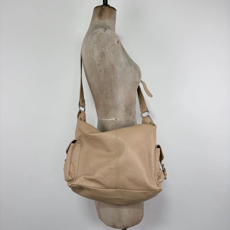 tan leather slouchy crossbody bag