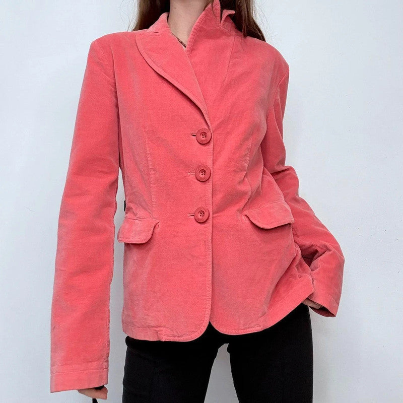 pink Moschino velvet blazer jacket