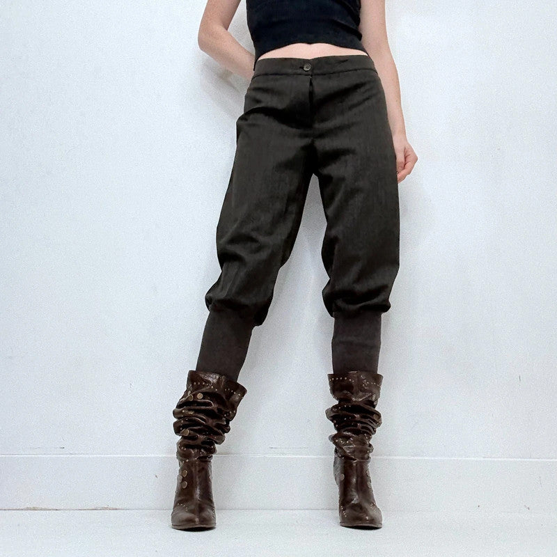 Cop Copine grey barrel leg archival pants
