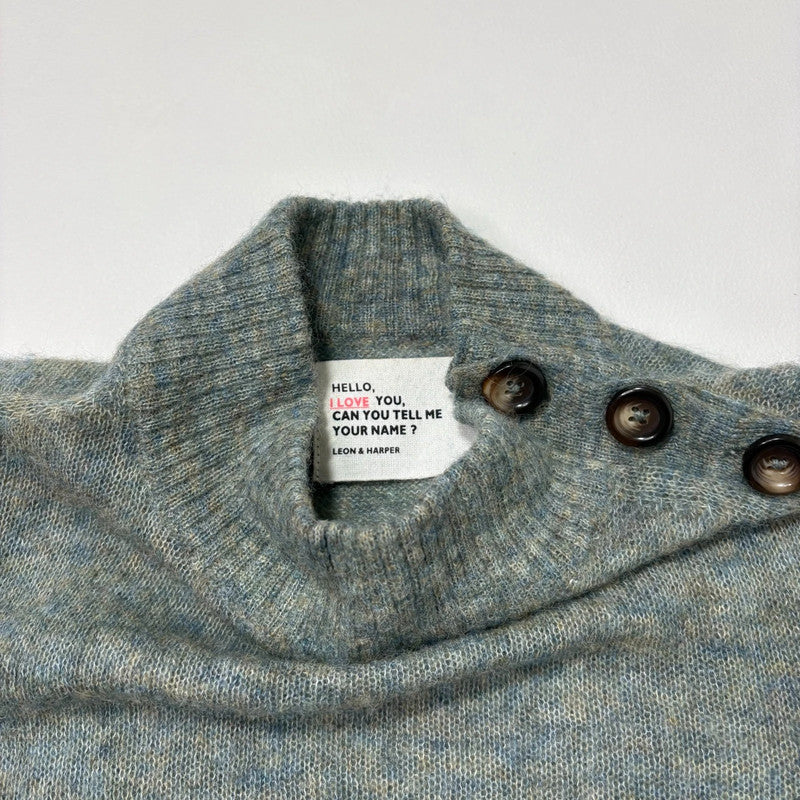 mohair knitted slouchy jumper