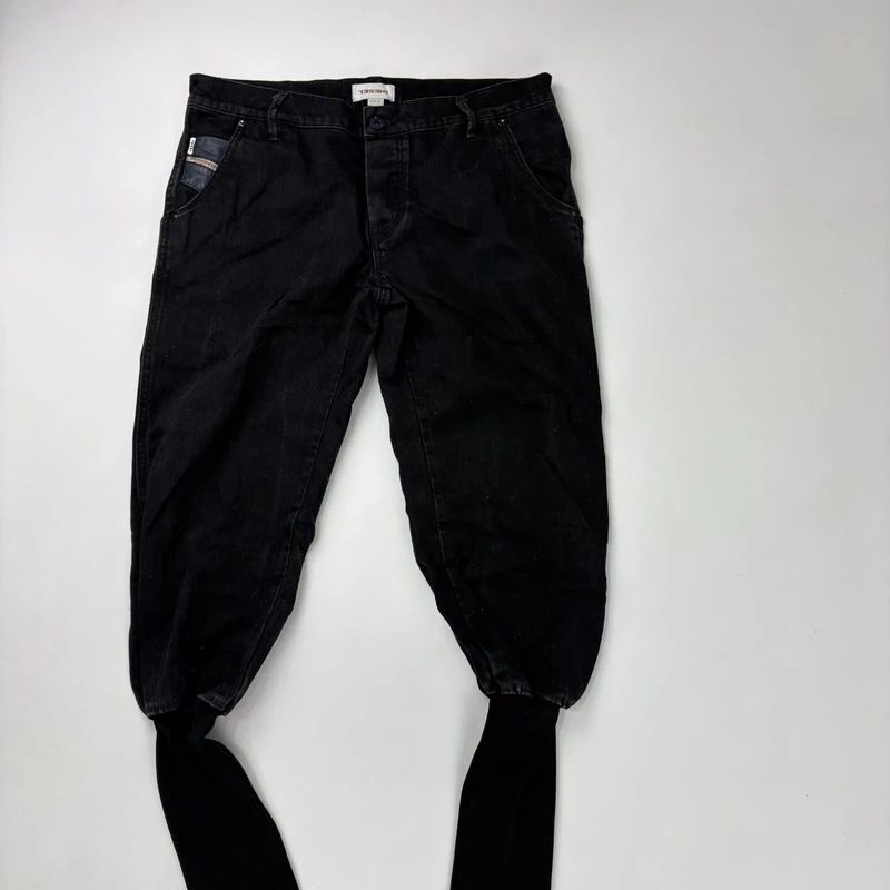 Diesel puff capri grunge rib trousers