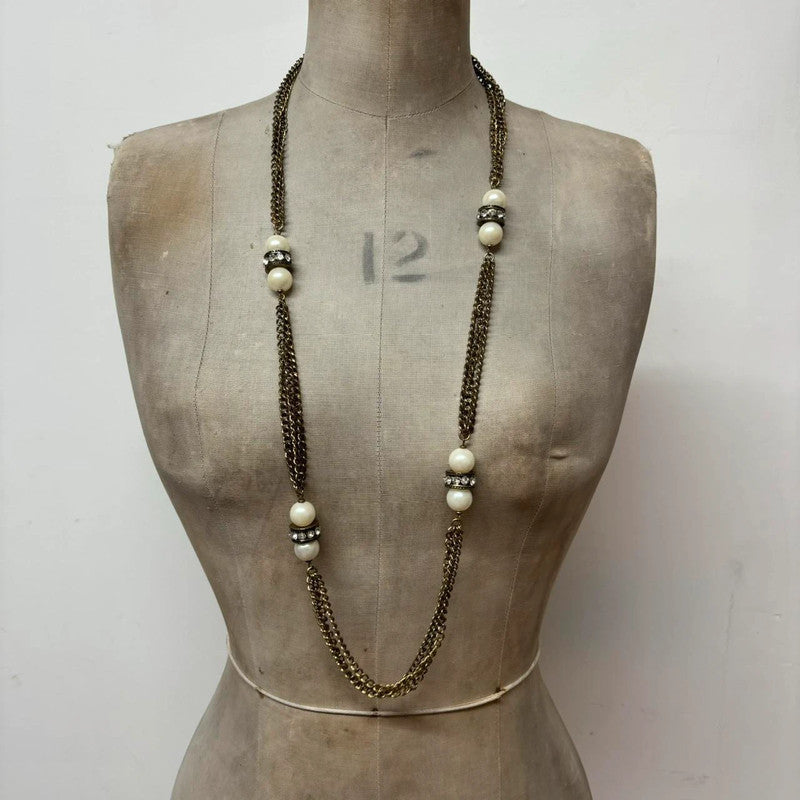 grunge layered chain necklace