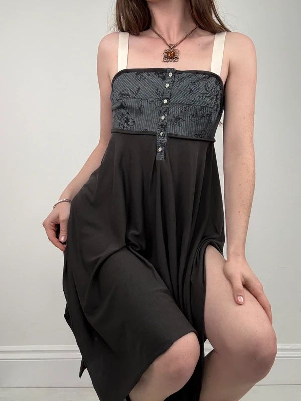 Cop Copine pleated flared grunge dress