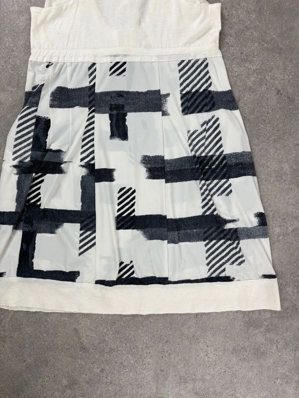 Marithé + François Girbaud graphic checked mini dress