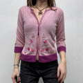 pink wool knitted fairy cardigan