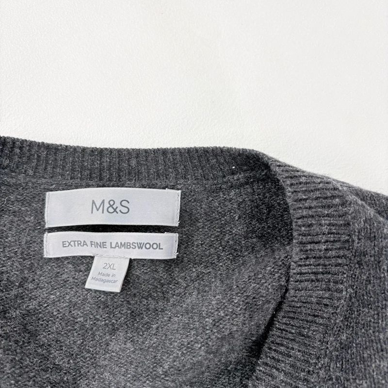 dark grey oversized wool knit