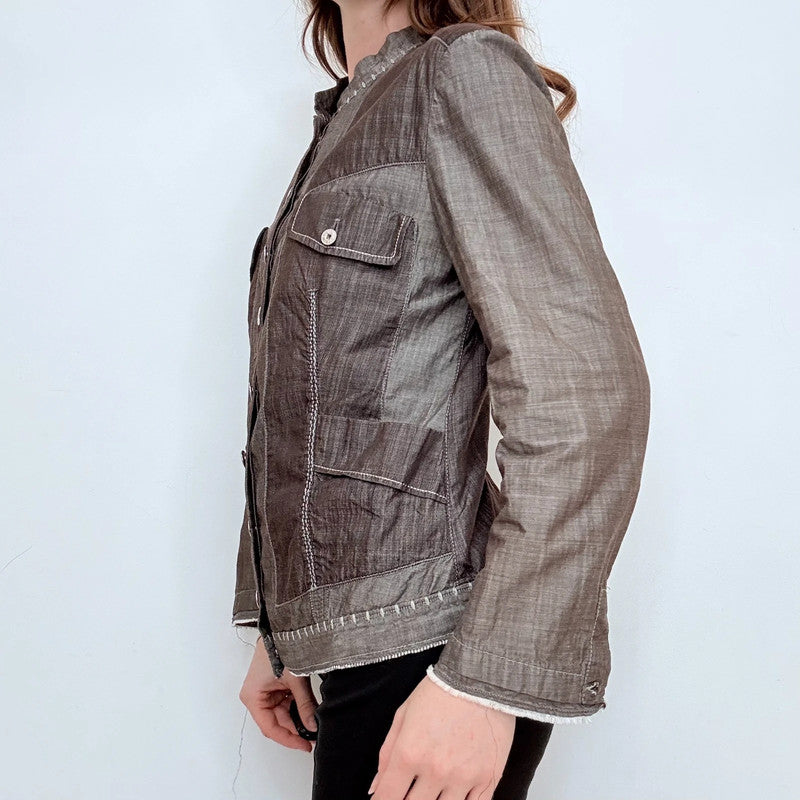 Marithé + François Girbaud fitted utility grunge jacket
