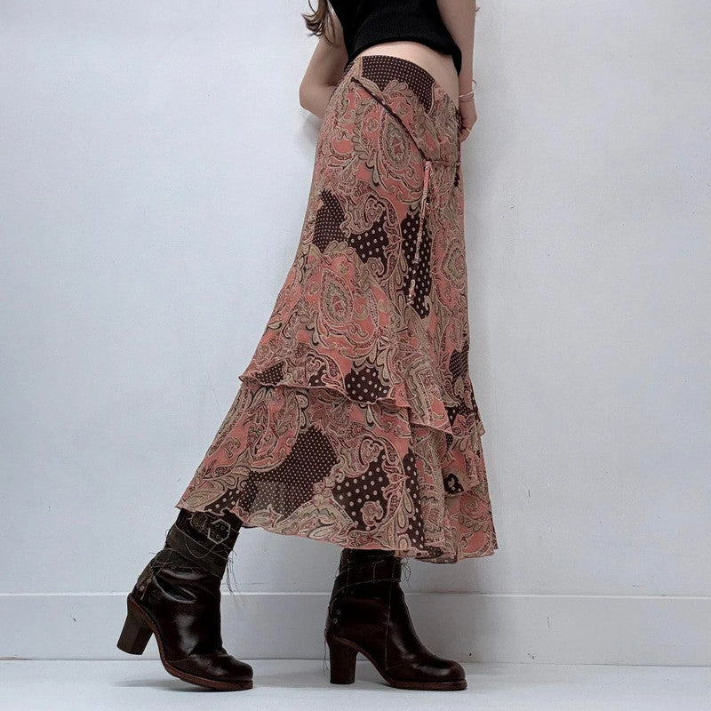 sheer ruffle asymmetric fairy skirt