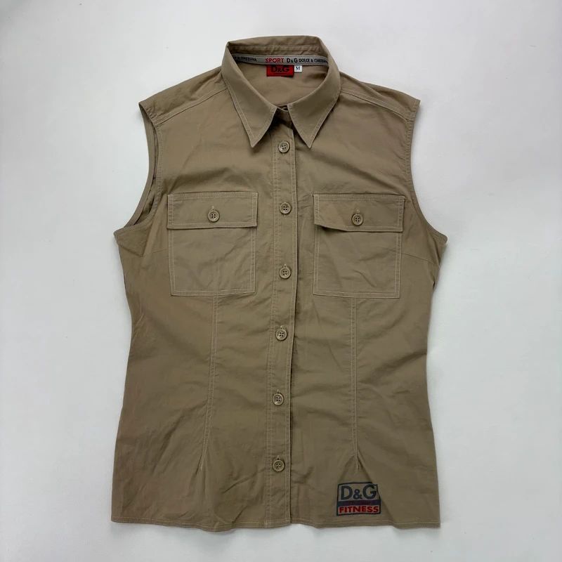 Cargo fitted tan Dolce & Gabanna shirt