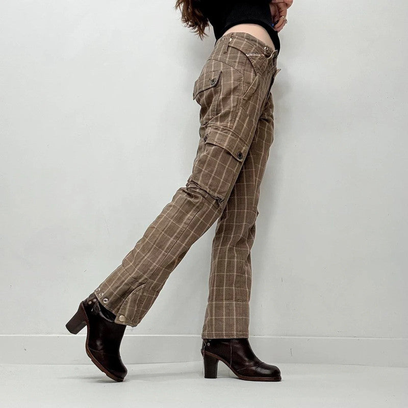 pinstripe diesel low rise trousers