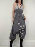 gingham puff Desigual dungarees