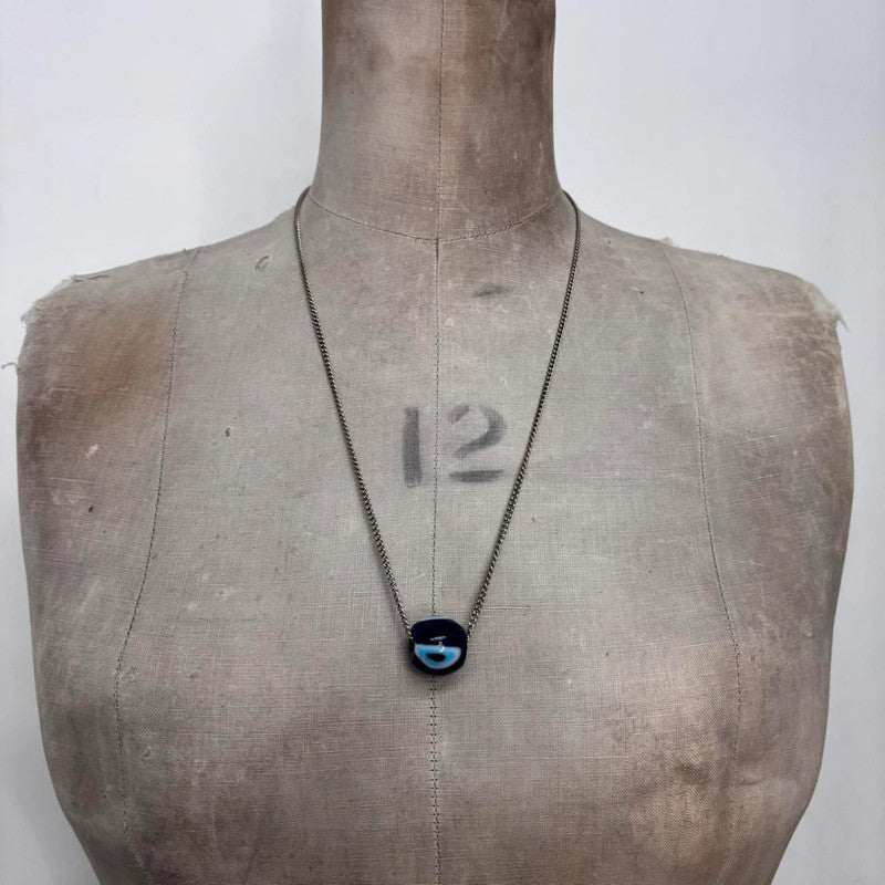 long chain evil eye necklace