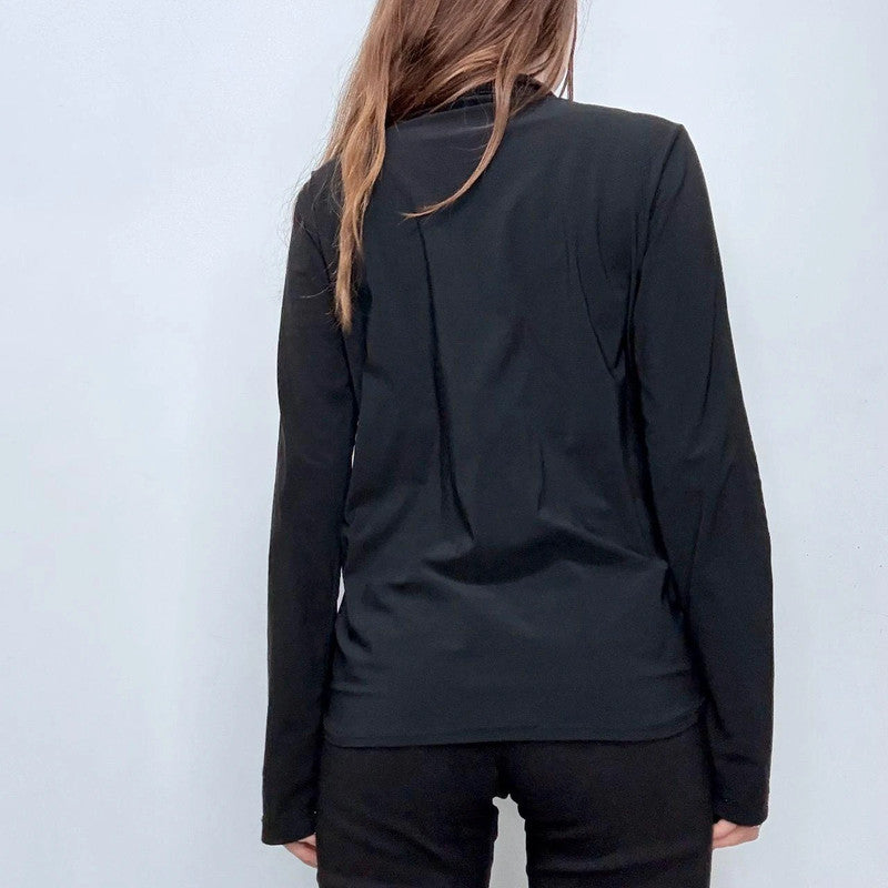 black boho Marithe +  Francois Girbaud shirt