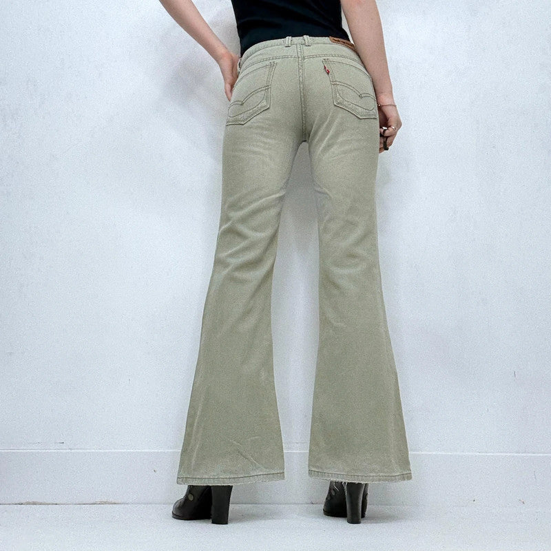 flared khaki levis jeans