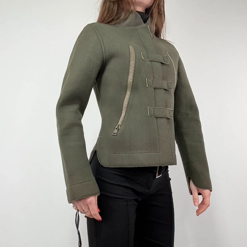 Khaki Cop Copine military jacket