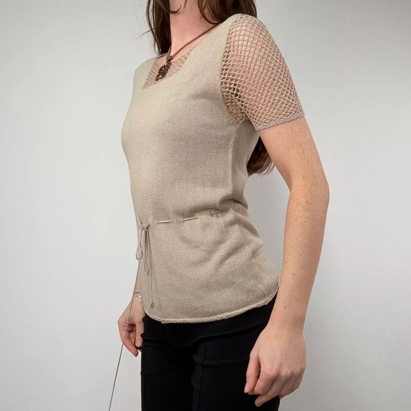 Laura Ashley Lace Knit Top