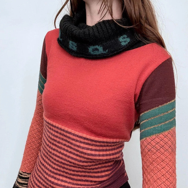 Save the Queen flared striped jumper