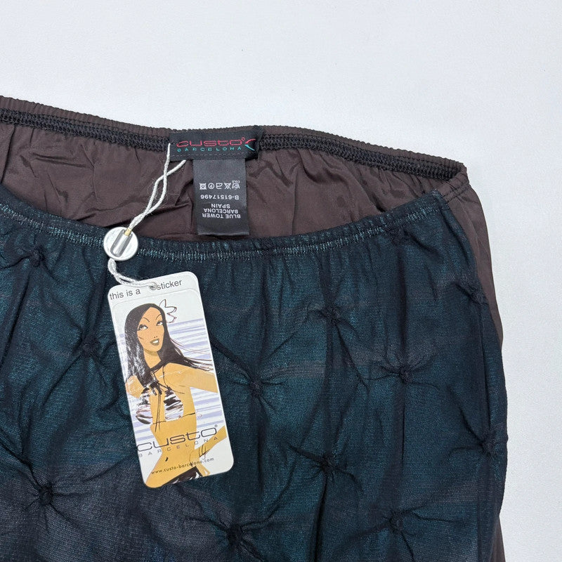 custo Barcelona graphic overlay midi skirt