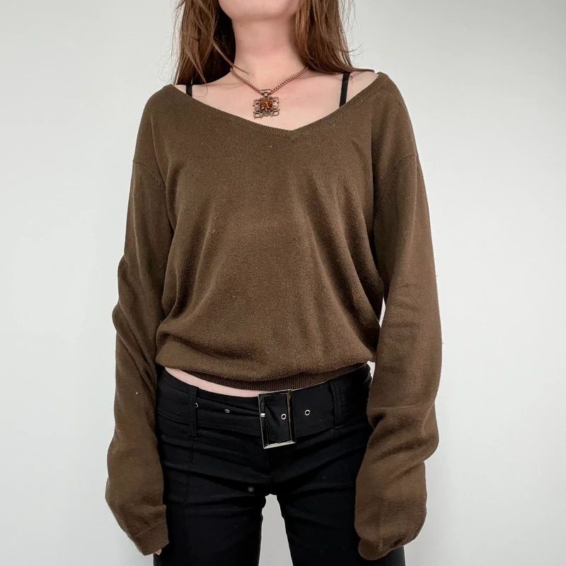 brown Isabel Marant slouchy knit jumper