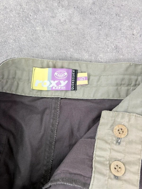 brown drawstring cotton pants