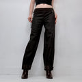 Cop Copine black pleated thick waistband trousers