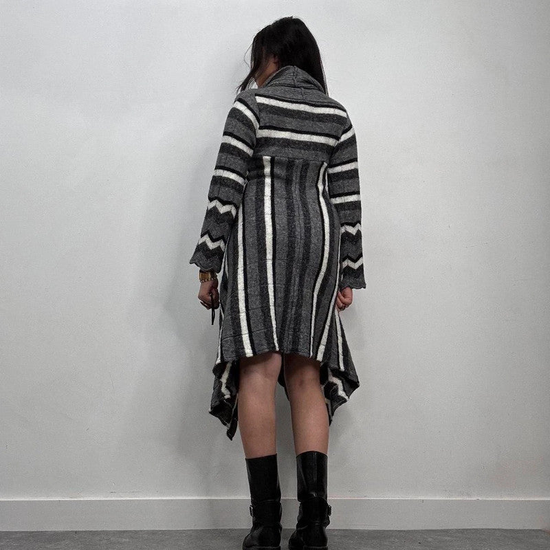 knitted slouchy wool dress