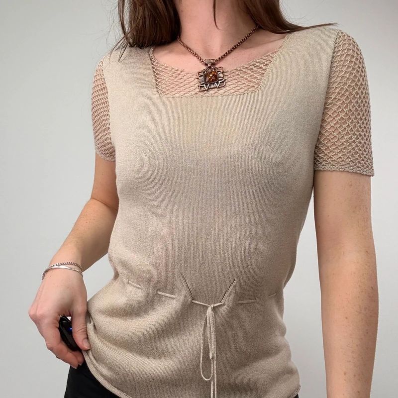 Laura Ashley Lace Knit Top